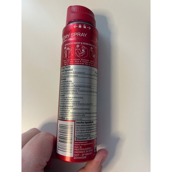 Old Spice Pure Sport High Endurance Dry Spray Antiperspirant Sweat Defense 4.3oz - Picture 3 of 3